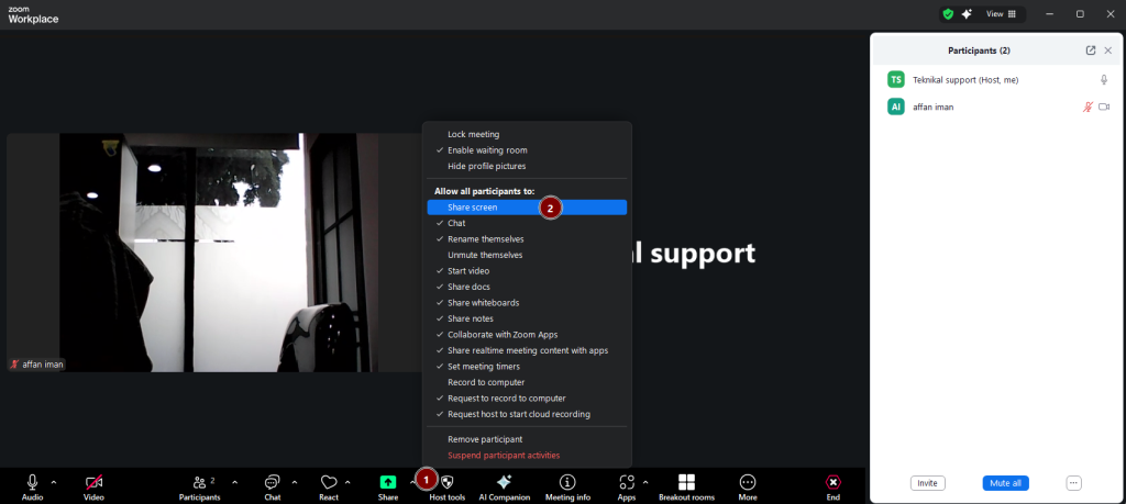 Unceklis Share Screen