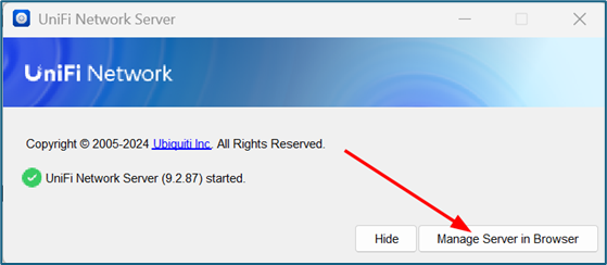 Setelah terinstall, jalankan server di Browser