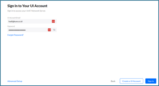 Masukkan Account Email yang sudah kita buat di awal, atau bisa Create baru, lanjut Sign In