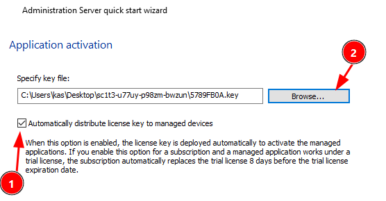 Application activation