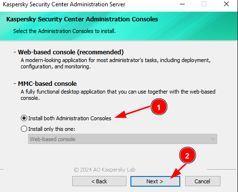 Kaspersky Security Center Administration Consoles