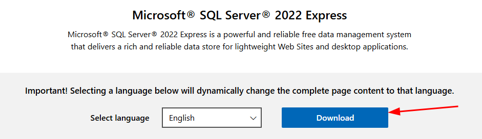 Download Microsoft SQL Server
