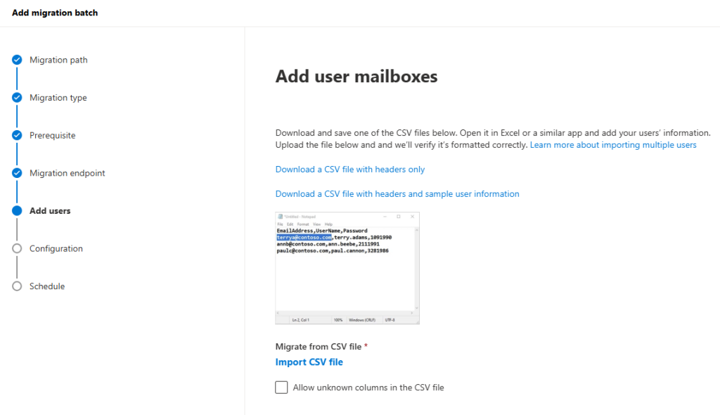 Add User Mailboxes